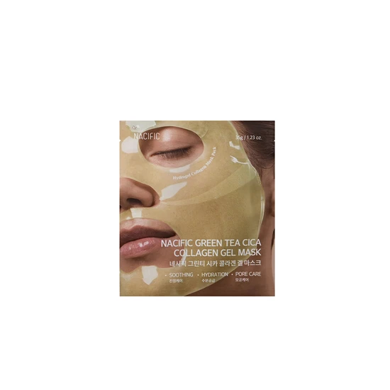 Nacific Green Tea Cica Collagen Gel Mask Pack