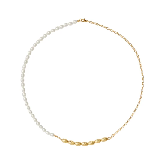 Kyoto Pearl Frida Pearl Necklace 18ct Gold Plated