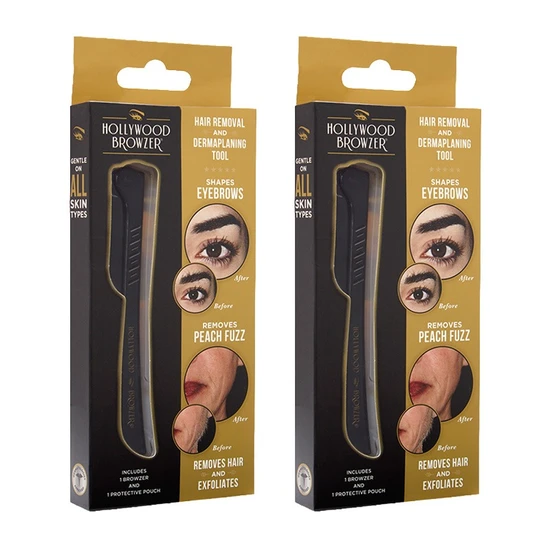 Hollywood Browzer Dermaplaner Single Browzer Black