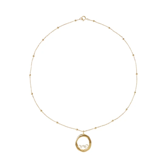 Kyoto Pearl Billie Pearl Necklace 18ct Gold Plated