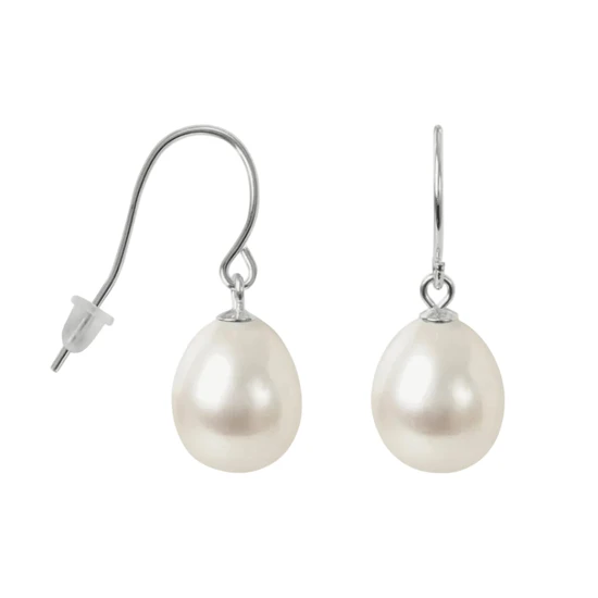 Kyoto Pearl Avery 6mm Pearl Drop Earrings 925 Sterling Silver