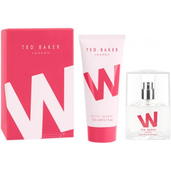 Ted Baker W Pink Gift Set 30Ml Eau De Toilette + 150Ml Shower Gel