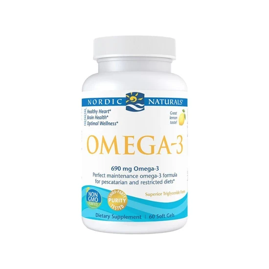 Nordic Naturals Omega-3, 690mg Lemon Softgels