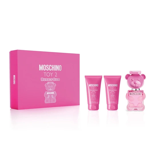Moschino Toy 2 Bubble Gum Gift Set 50Ml Eau De Toilette, 50Ml Body Lotion & 50Ml Shower Gel
