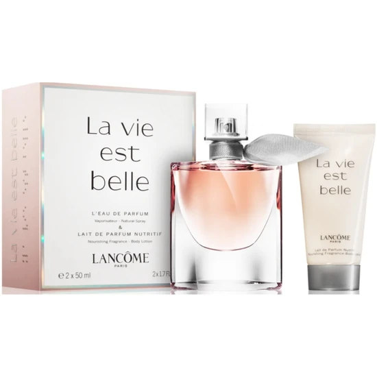 Lancôme La Vie Est Belle L'Eau De Parfum Gift Set 50ml Spray + 50ml Body Lotion