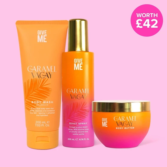 Give Me Caramel Vacay Body Trio Set