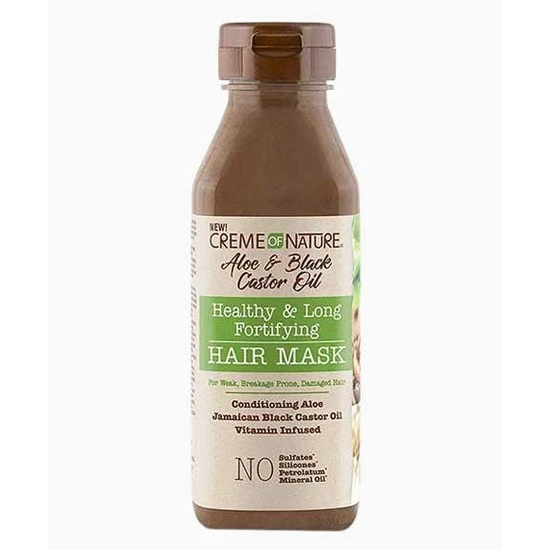 Creme Of Nature Aloe & Black Castor Oil Fortifying Hair Mask