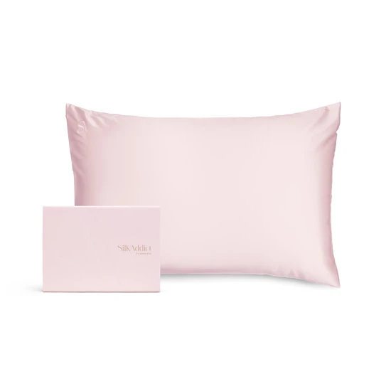 Silk Addict 100% Mulberry Silk Pillowcase Pale Pink