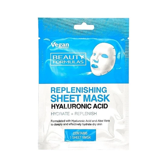 Beauty Formulas Replenishing Hyaluronic Acid Sheet Mask X1