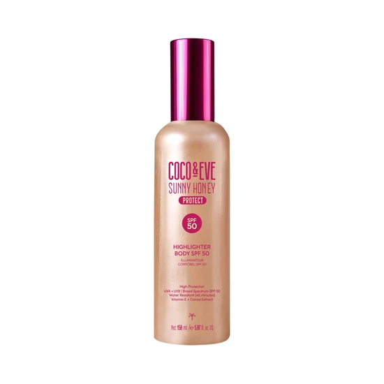 Coco & Eve Sunny Honey Protect Body Highlighter SPF 50