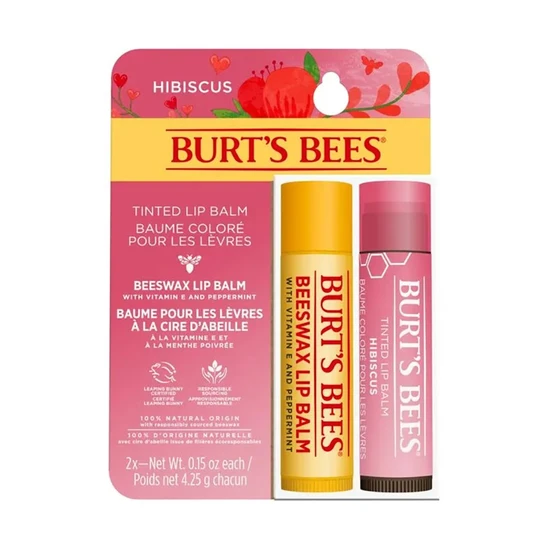 Burt's Bees Lip Balm & Hibiscus Tinted Duo Gift Set