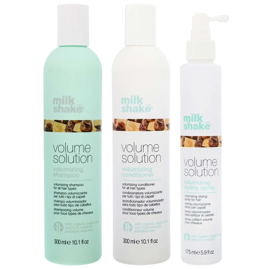 milk_shake Trio: Volume Solution Shampoo, Conditioner & Styling Spray