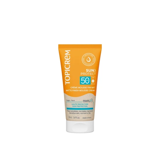 Topicrem Sun Protect Matte Finish Mousse Cream SPF 50