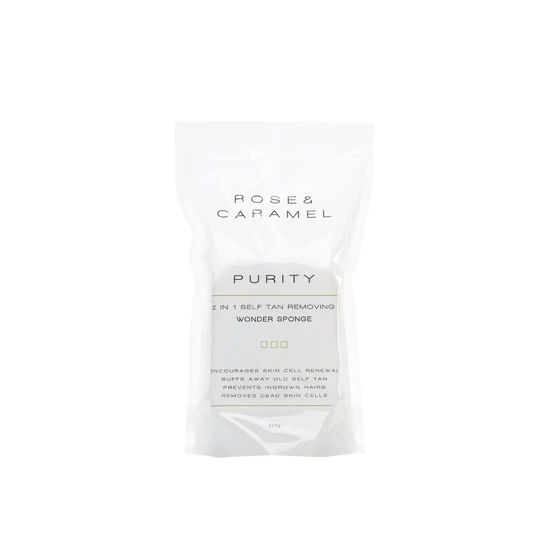 Rose & Caramel Purity 2-in-1 Self Tan Removing Wonder Sponge