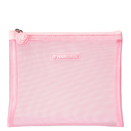Hairburst Pink Mesh Wash Bag