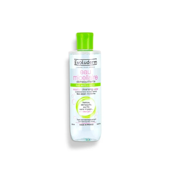 Evoluderm Micellar Cleansing Water For Combination To Oily Skins
