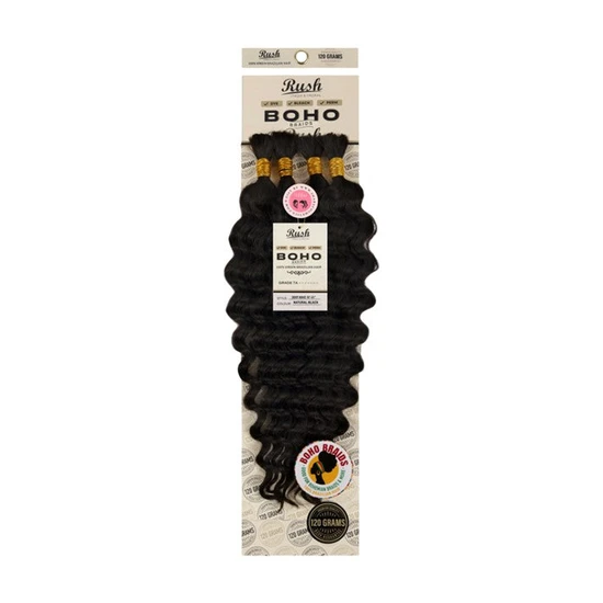 Rush Boho Braids Deep Wave Virgin Brazilian Hair