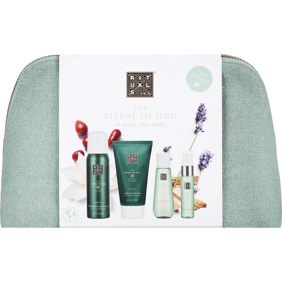 Rituals Jing Set: Shower Gel + Body Cream + Body Oil + Pillow Spray
