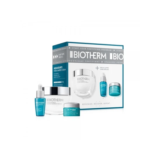 Biotherm Aquasource Hydra Barrier Routine Set Hydra Barrier Cream 50ml + Life Plankton Regenerating Moisturising Serum 7ml