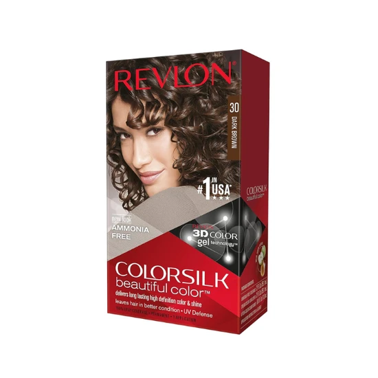 Revlon Coloursilk Beautiful Colour Permanent Hair Colour 30 Dark Brown