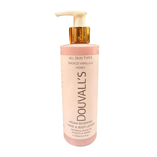 Douvall's Smoked Vanilla & Honey Argan Renewing Hand & Body Lotion