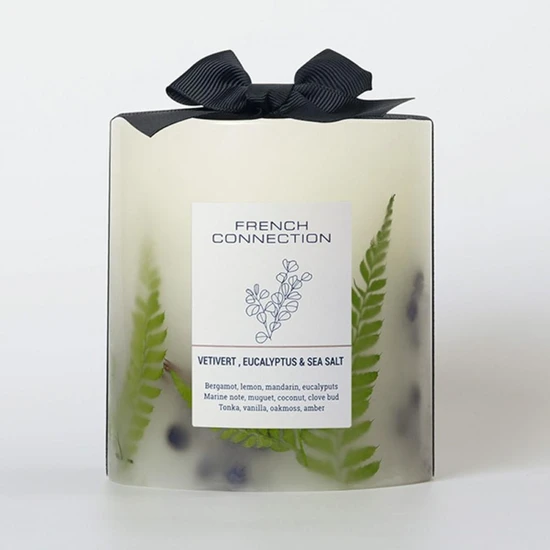 French Connection Botanical Collection Vetivert Eucalyptus & Sea Salt Candle