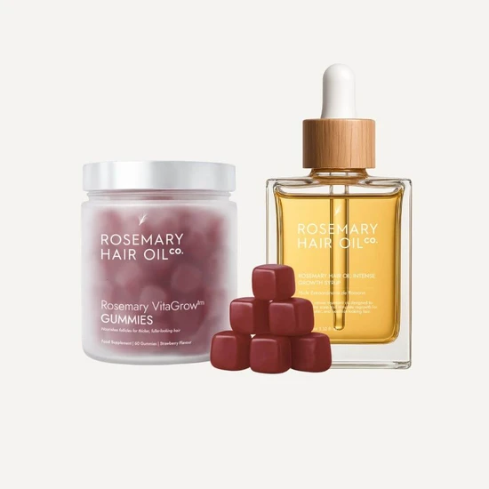 Rosemary Hair Oil Co Inside-Out Hair Growth Duo