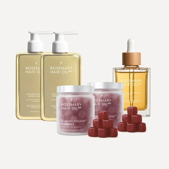 Rosemary Hair Oil Co 90-Day Growth Power Pack