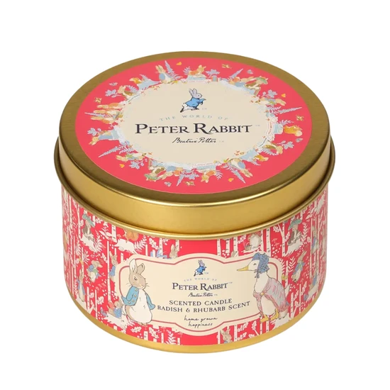 Peter Rabbit Radish & Rhubarb Tin Candle