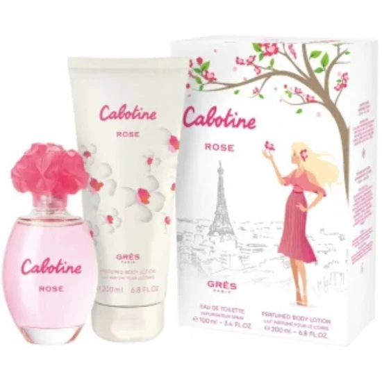 Gres Cabotine Rose Gift Set 100Ml Eau De Toilette + 200Ml Body Lotion