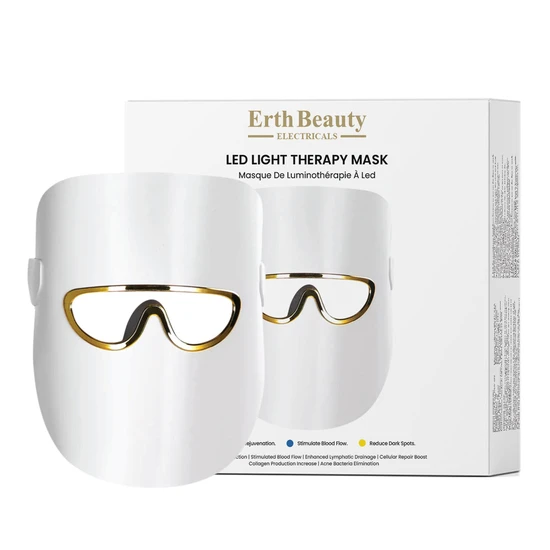 Erth Skin London LED Light Therapy Mask 3-Colour Modes