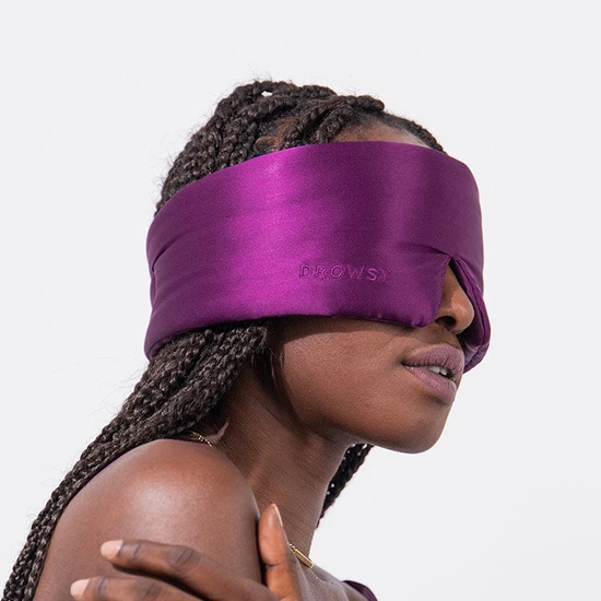 Drowsy Silk Sleep Mask Purple Martini