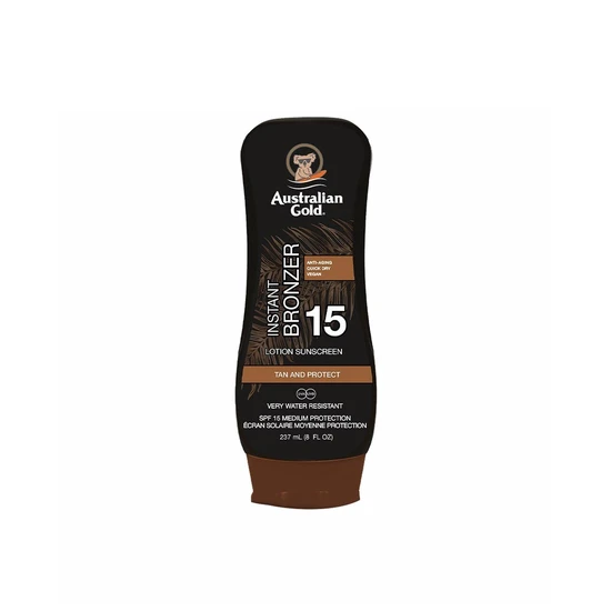 Australian Gold Instant Bronzer Lotion Sunscreen SPF 15