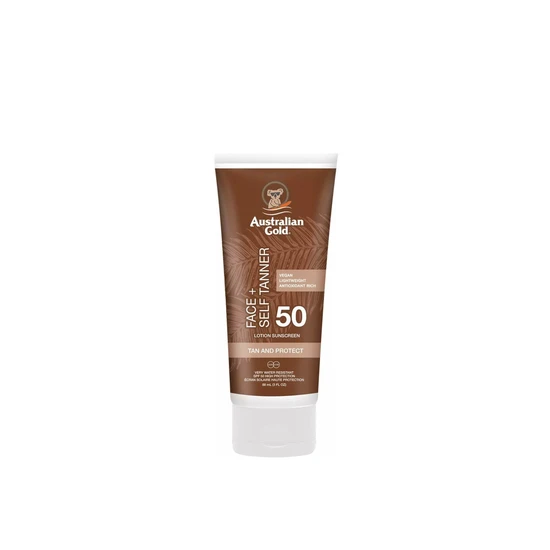 Australian Gold Face + Self Tanner Lotion Sunscreen SPF 50