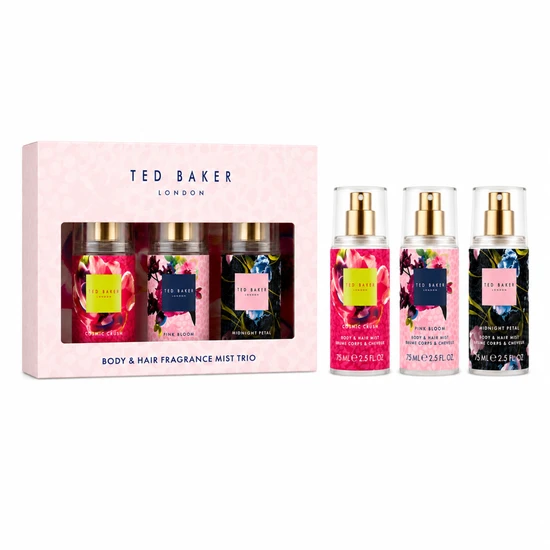 Ted Baker Fusion Body & Hair Fragrance Mist Trio Gift Set