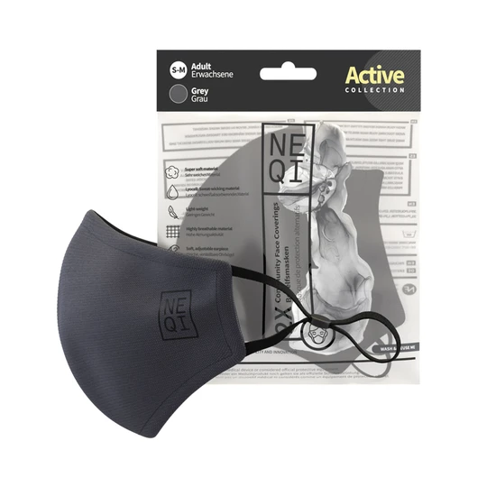 NEQI Grey Active Face Covering