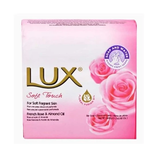 Lux Soft Touch Bar Soap With French Rose & Almond Oil