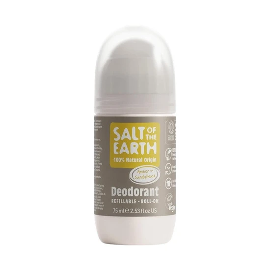 Salt Of The Earth Natural Deodorant Roll On Amber & Sandalwood