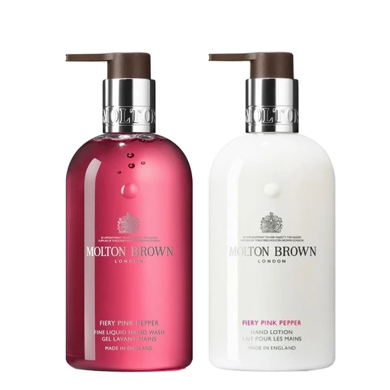 Molton Brown Fiery Pink Pepper Fine Liquid Hand Wash & Hand Lotion Duo