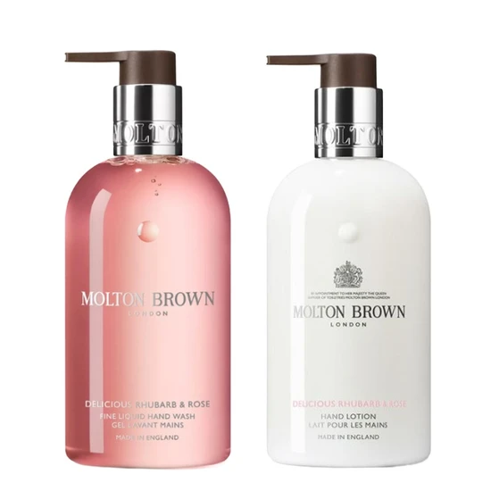 Molton Brown Delicious Rhubarb & Rose Hand Wash & Hand Lotion Duo