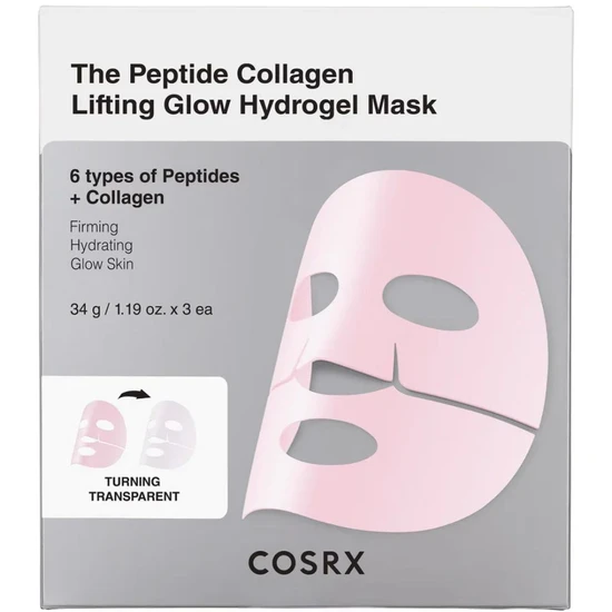 Cosrx The Peptide Collagen Lifting Glow Hydrogel Sheet Mask 34G