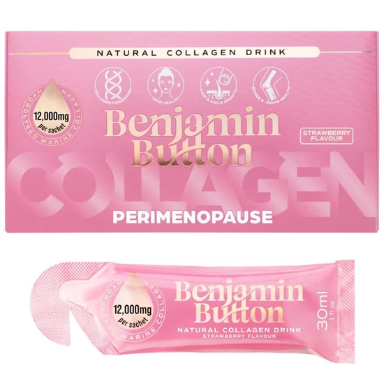 Benjamin Button Perimenopause Strawberry Collagen Sachets