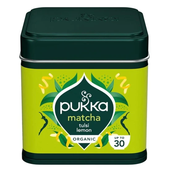 Pukka Matcha Tulsi Lemon Ceremonial Grade Green Tea Powder