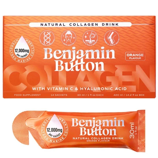 Benjamin Button Marine Collagen Orange Liquid Sachets
