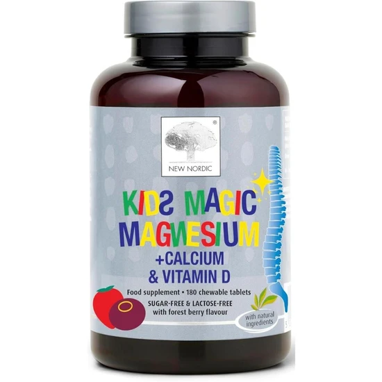 New Nordic Kids Magic Magnesium + Calcium & Vitamin D Tablets