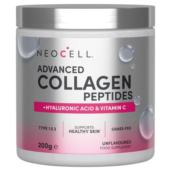 Neocell Advanced Collagen Peptides With Vitamin C & Hyaluronic Acid Unflavoured 200G
