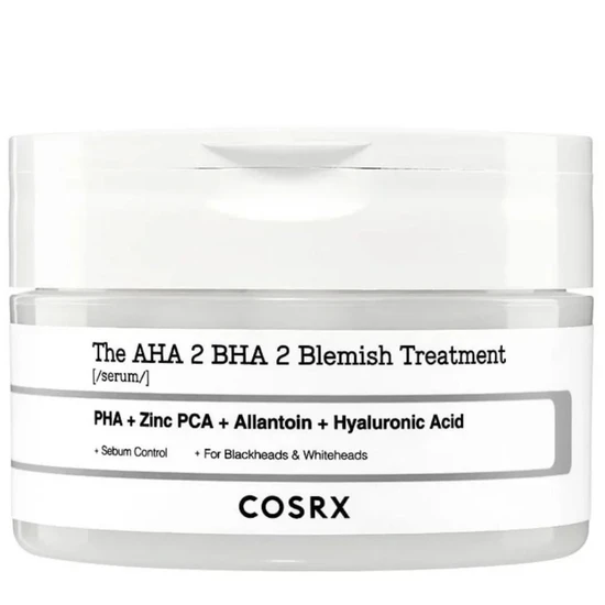 CosRx The AHA 2 BHA 2 Blemish Treatment Serum Cotton Balls