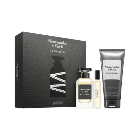 Abercrombie & Fitch Authentic Set Eau De Toilette 100ml + 15ml Body Wash 200ml