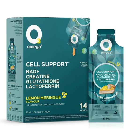 O3Omega Cell Support NAD+ Creatine + Glutathione Sachets
