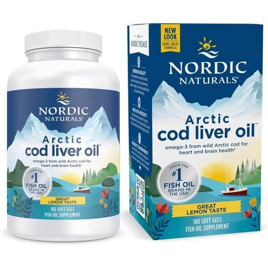 Nordic Naturals Arctic Cod Liver Oil, 750mg Lemon